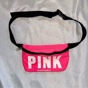 PINK Victoria's Secret Hot Pink White Black Fanny Pack WaistBelt SlingBag Y2K‎